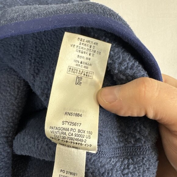 Patagonia Women’s Better Sweater 1/4 Zip Yale SOM Blue Small Sweatshirt - Picture 6 of 7